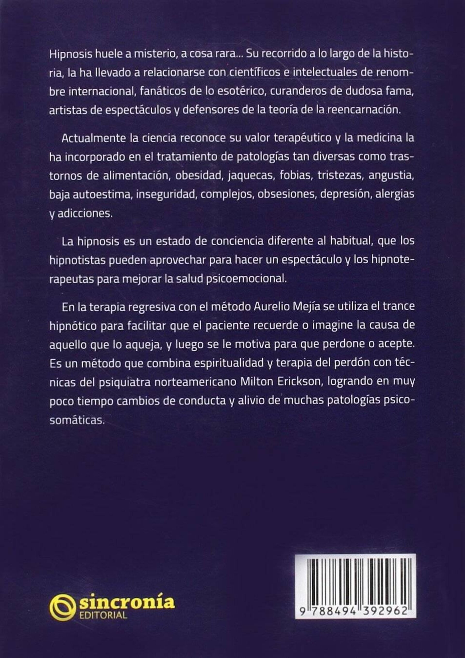 HIPNOSIS CLÍNICA y TERAPIA REGRESICA: Método terapéutico psicoemocional - 2